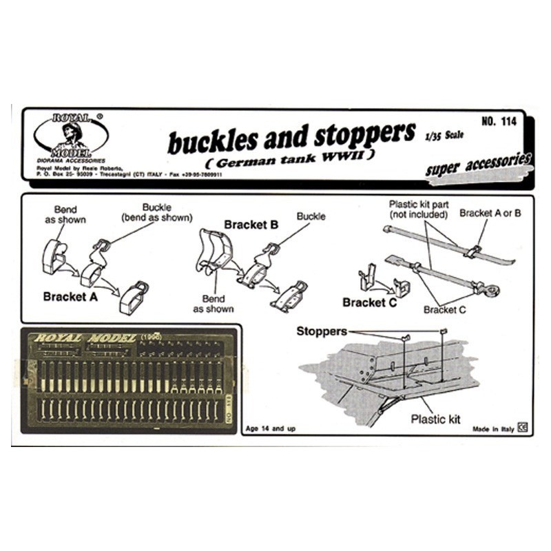 Buckles and stoppers "German tank" (1/35)