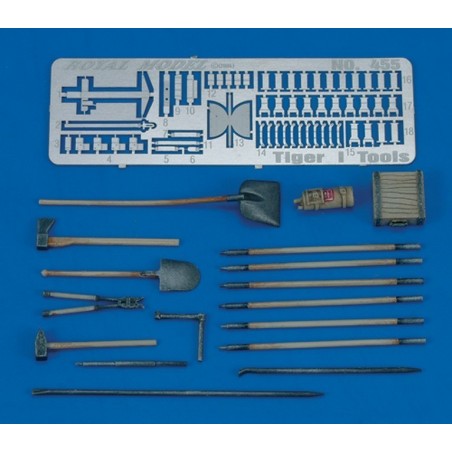 Tiger I Tools & Holders - WWII (1/35)