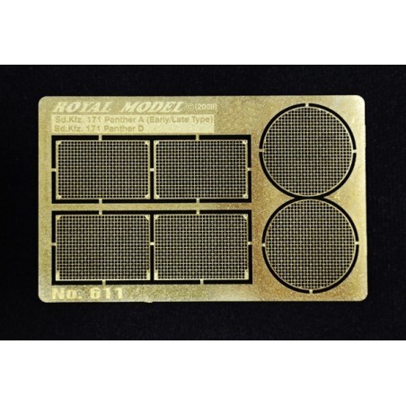 Engine grill screen "Panther A/D" (1/35)