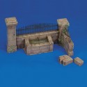Wall with fountain (1/35 Scale)