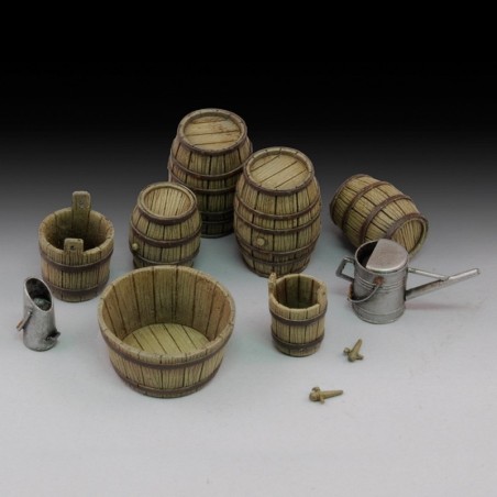 Wine barrels and farm accessories (1/35) 