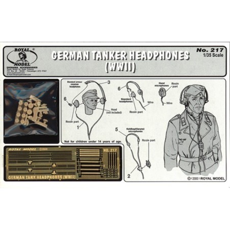 German tanker head phones - WWII (1/35)