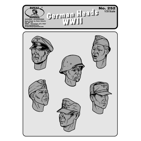 German heads WWII n.1 (1/35)