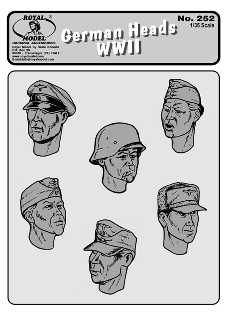 Legend 1/35 German Soldier Heads Set No.3 WWII LF0113 12 heads Resin Figure 