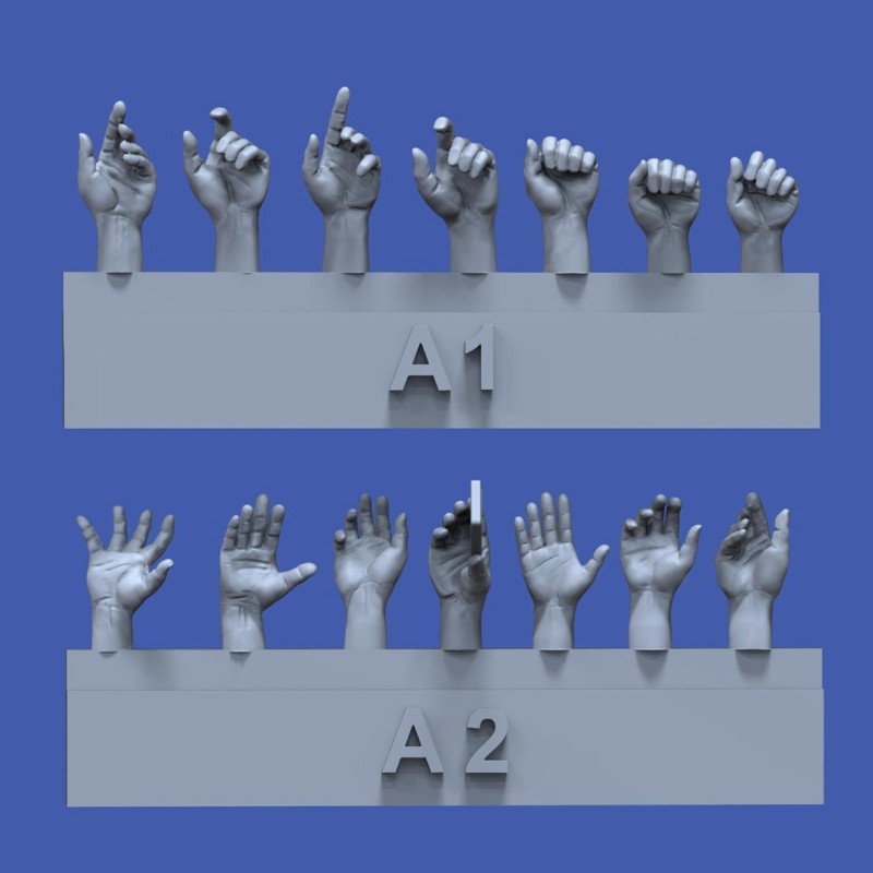 Assorted hands set No.1 (1/35)
