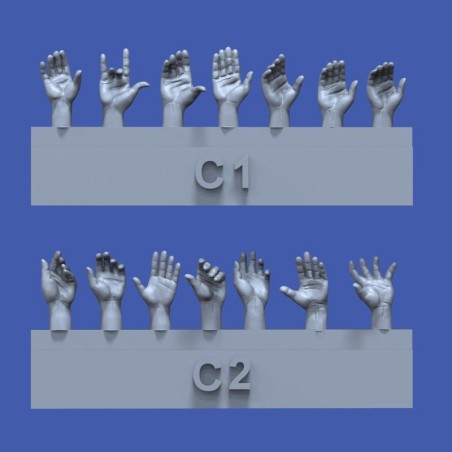Assorted hands set No.3 (1/35)