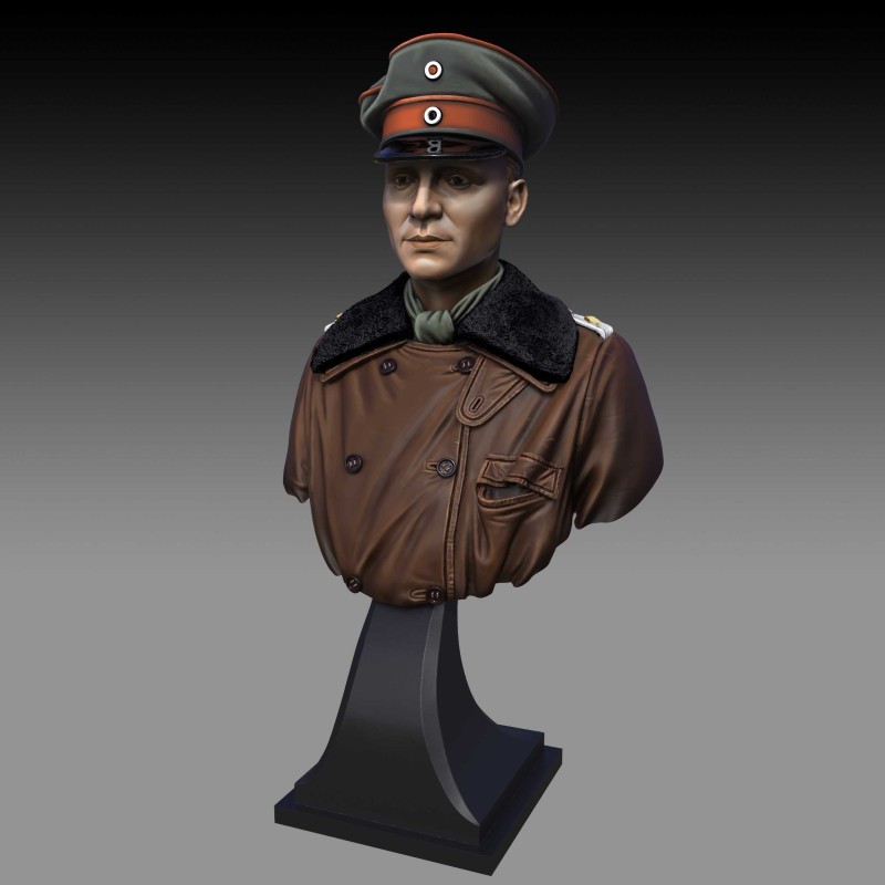 Red Baron - Manfred  von Richthofen Bust  (Scala 1/16)