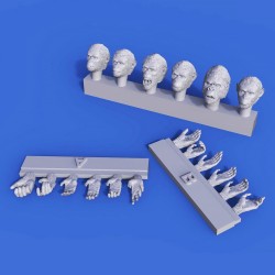 Apes Heads & Hands set (1/35 scale)