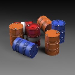 Modern oil drums (1/72 scale)