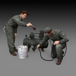 Soldiers painting (1/48 scale)