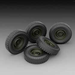 GAZ sagged wheels (1/35 scale) 