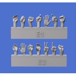 Assorted hands set No.5  (1/35 scale)