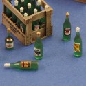 Champagne, cognac e wine bottles with crates (1/35 scale)