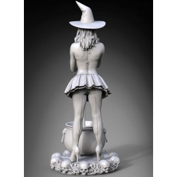 Witch Pinup Girl Halloween (1/24 scale)