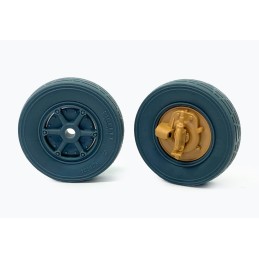 Autoblinda AB41 'Libia' wheels set (1/35 scale)