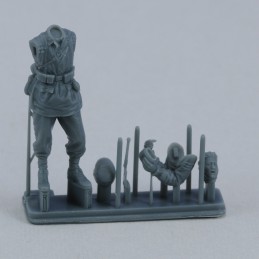 German SS soldier eating - WWII (1/72 scale)