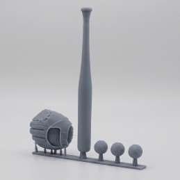 Baseball accessories set (1/16 scale)