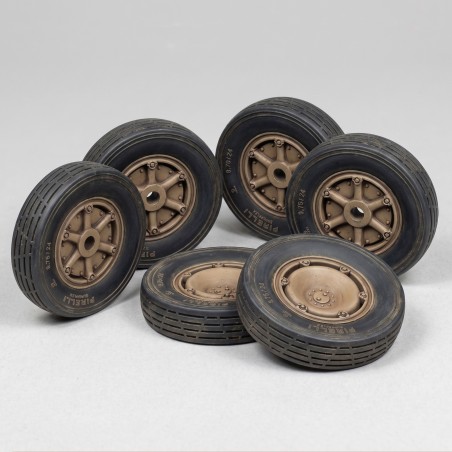 Autoblinda AB41 'Libia' wheels set (1/35 scale)