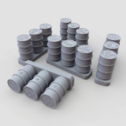 German fuel drums - WWII (1/48 scale) 15pcs.