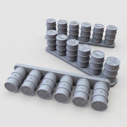 German fuel drums - WWII (1/72 scale) 18pcs.