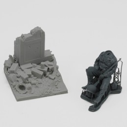 U.S. soldier at rest - with base (WWII) (1/35 scale)