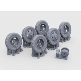 MB 1500 4x2 sagged wheels (1/35 scale)