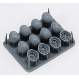 U.S. helmets set (WWII)  (1/35 scale)
