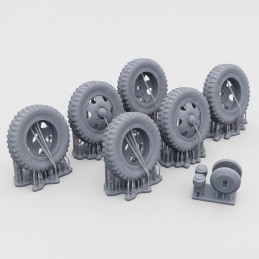 MB 1500 4x2 sagged wheels (1/35 scale)