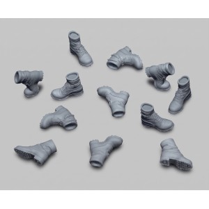 German Gebirgsjäger boots-various positions-WWII  (no.5) 1/35 scale