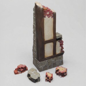 German house ruin corner (1/16 scale)