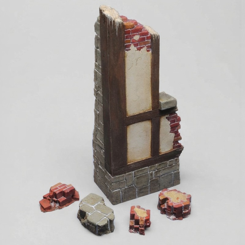 German house ruin corner (1/16 scale)