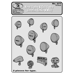 Head lights-tails light "German tanks" (1/35)
