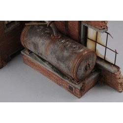 Factory ruin with steam boiler (1/35 Scale)