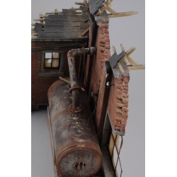 Factory ruin with steam boiler (1/35 Scale)