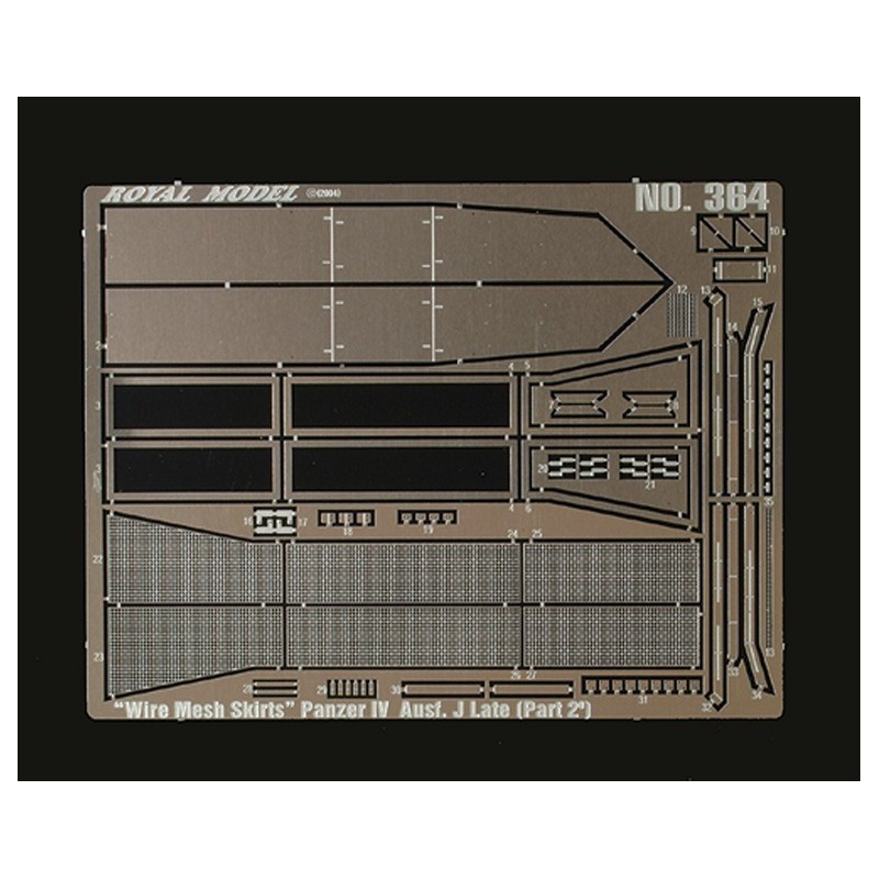 Wire Mesh Skirts Panzer IV Ausf. J Late - Part 2  (1/35)