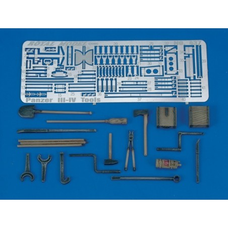 Pz. III-IV Tools & Holders - WWII (1/35)