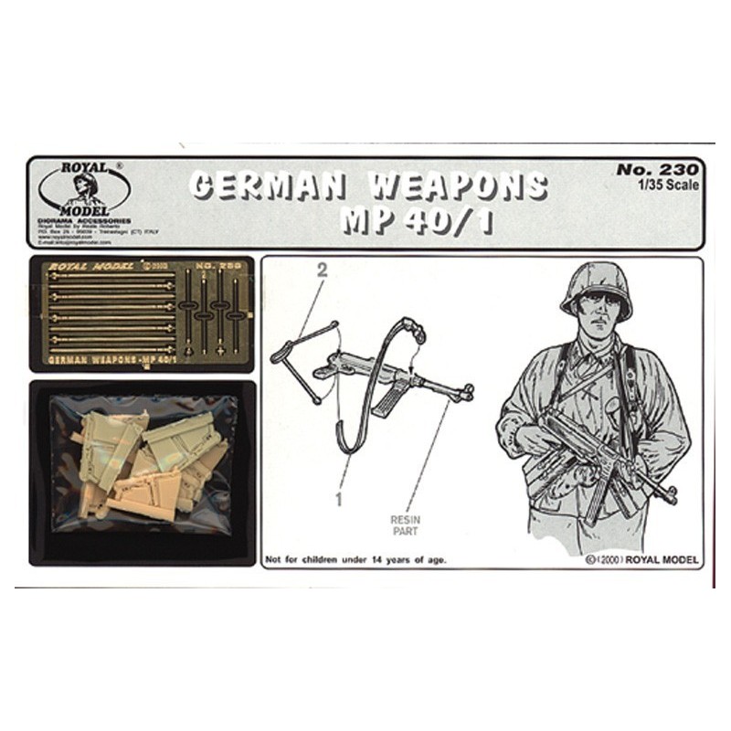 German weapons - MP40/1 (1/35)