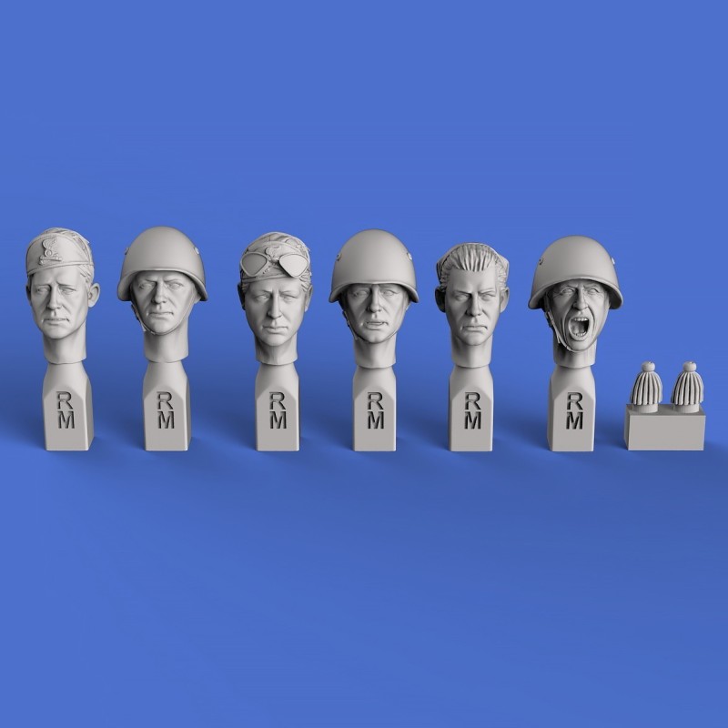 Italian heads WWII (No.1)  (1/35 scale)