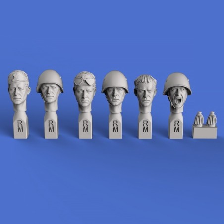 Italian heads WWII (No.1)  (1/35 scale)