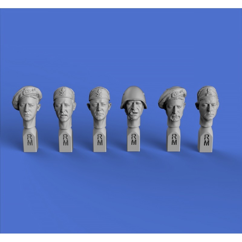Italian heads WWII (No.1)  (1/35 scale)