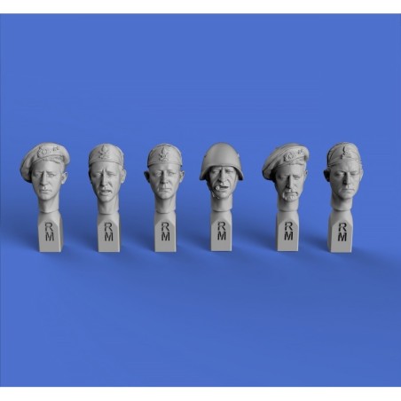 Italian heads WWII (No.1)  (1/35 scale)