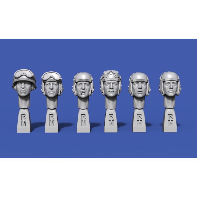 Italian heads WWII (No.1)  (1/35 scale)
