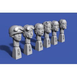Italian heads WWII (No.1)  (1/35 scale)