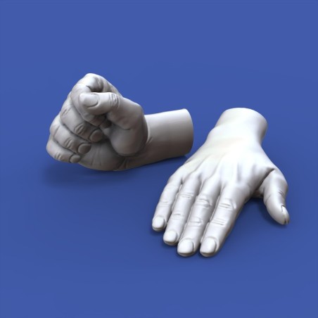 Assorted hands set No. 1 (1/16 scale)