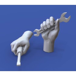 Assorted hands set No. 3 (1/16 scale)
