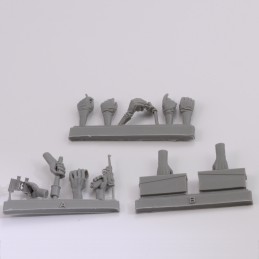 Assorted german hands set -WWII (1/16 scale)
