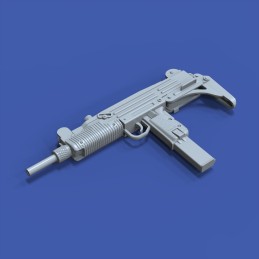 Uzi submachine gun (1/16 scale)