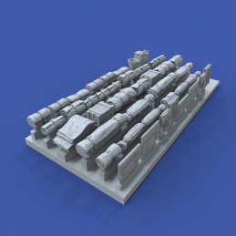 Tentpaks and bedrolls (1/72 scale)