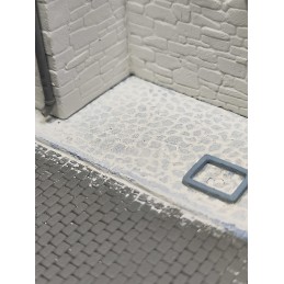 Cobblestone street base (1/72 scale)