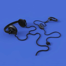 German tanker head phones set-WWII (1/16 scale)